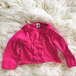 Pink button up sweater
